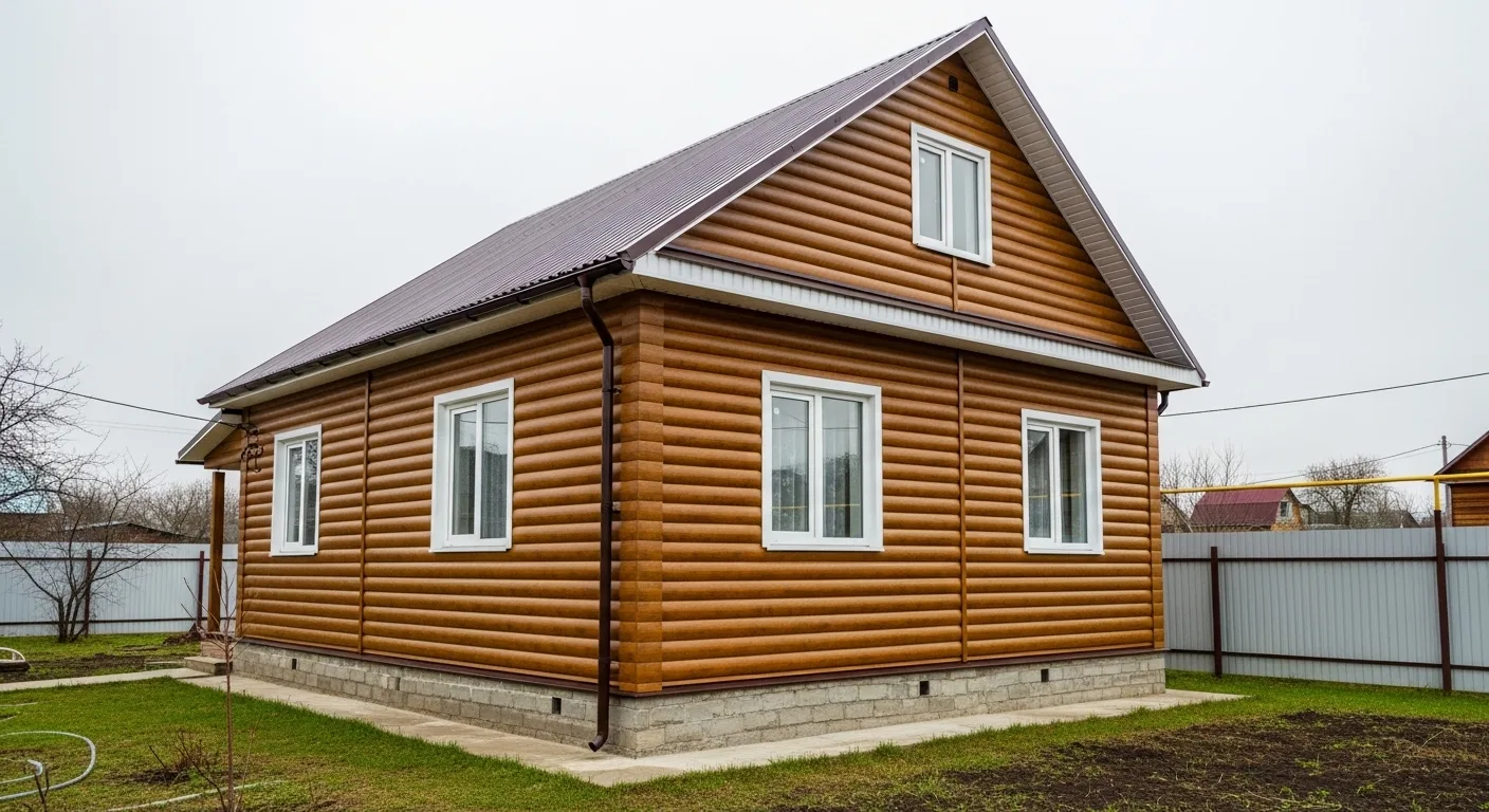 Облицовка фасада металлическим сайдингом