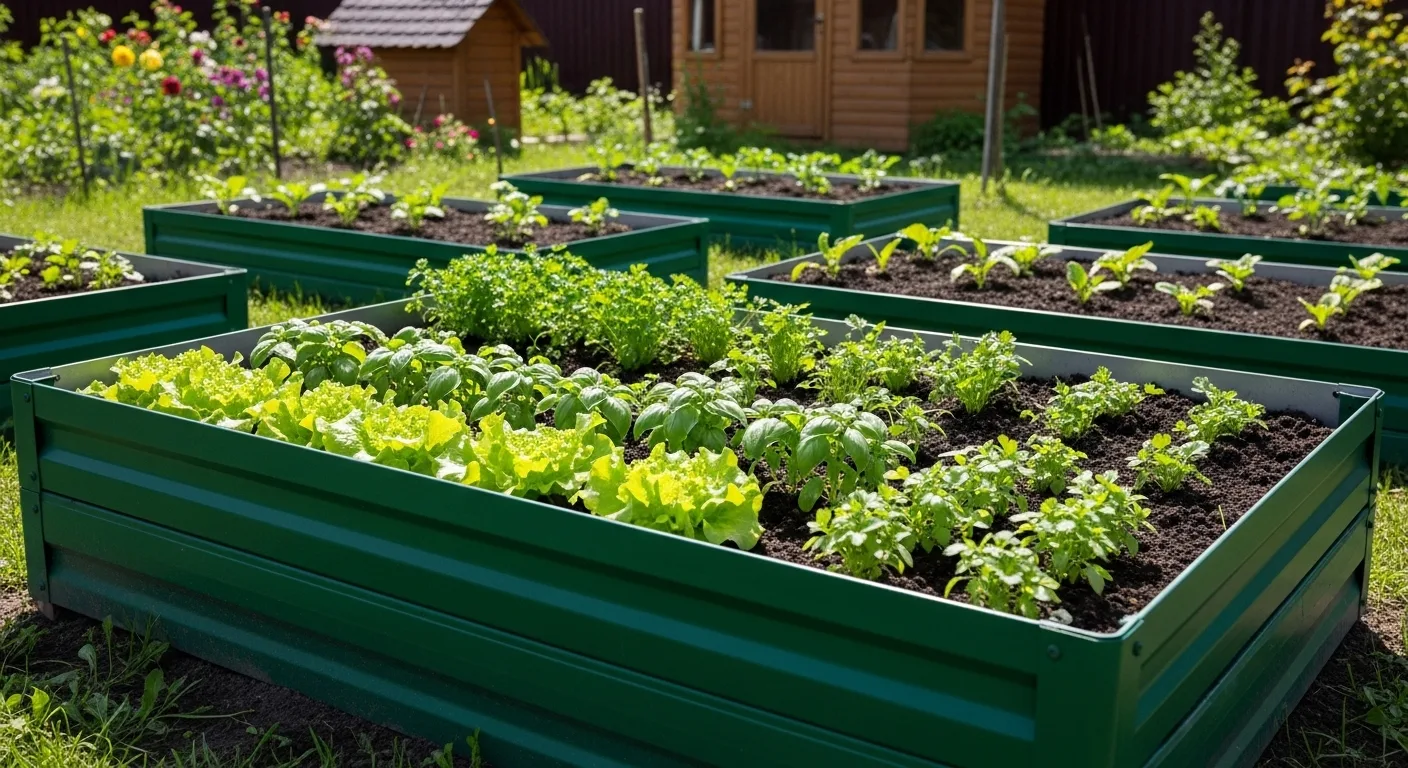 Грядки металлические