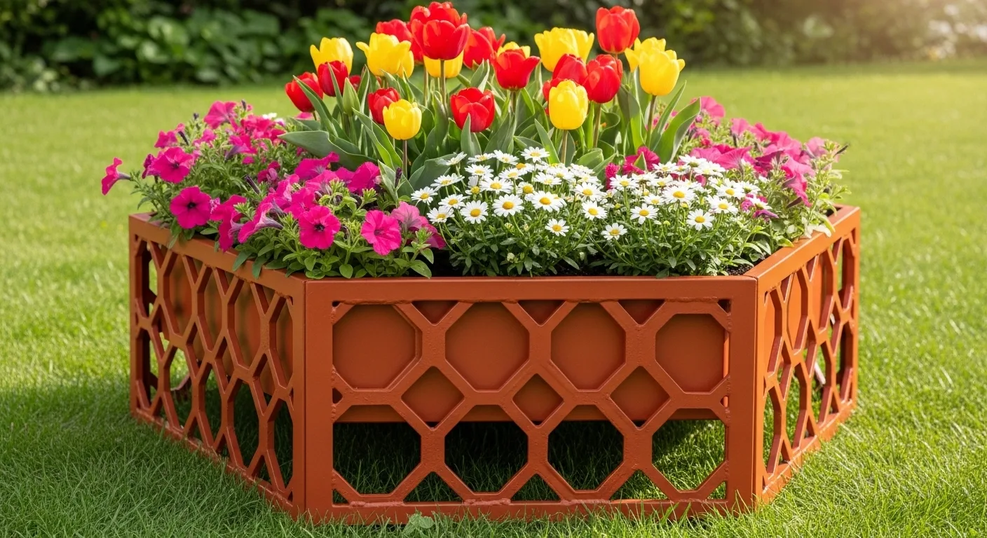 Клумбы металлические